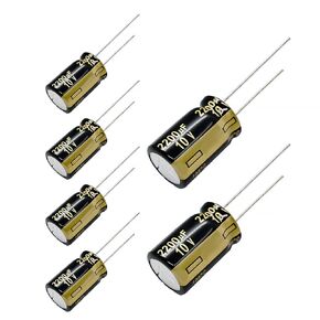 Replacement for 6 pcs Panasonic FM Series Capacitors 10V 2200uf Low Impedance
