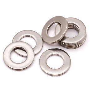 12mm Inside Diameter Stainless Steel Flat Washers, 304 Stainless Steel 18-8, DIN125, 20 PCS