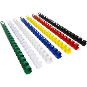 Rayson CR1918M100US Plastic Combs Binding Spines, 11/16in. 19-Ring, 140-Sheet Capacity, Colorful Comb Binding Spines, Max. Binding Letter Size Paper (8.3"×11.7"), Box of 100