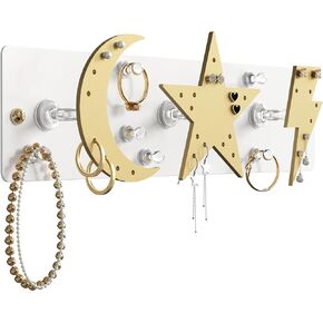 Magnetic Wall Mounted Jewelry Organizer | Hanging Jewelry Organizers | Preppy Jewelry Holder Organizer | Trendy Jewelry Organizer For Girls (Small Magnetic Jewelry Organizer)