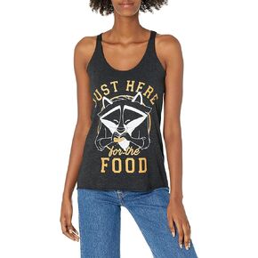 Fifth Sun Women's Disney Princess Meeko Here for Food Tri-Blend Racerback Layering Tank