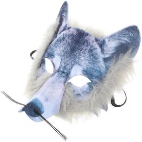 Therian Wolf Mask: Furry wolf Mask Halloween Wolf Masks Wolf Costume Accessories for Cosplay Costume Fancy Dress Party