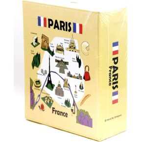 Paris France Embossed Photo Album 100 Photos / 4x6 multi color