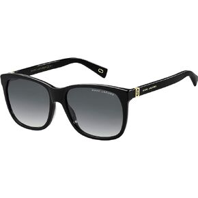Marc Jacobs Women's Marc 337/S Square Sunglasses, Black/Gray Shaded, 57mm, 17mm in Saudi Arabia