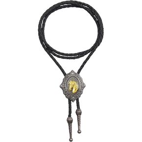 Joxevyia Bolo Tie for Men Leather Rope Bolo Necktie Western Cowboy Tie Unisex Bola Tie Gift for Him