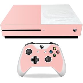 MightySkins Skin Compatible with Microsoft Xbox One S - Solid Blush | Protective, Durable, and Unique Vinyl Decal wrap Cover | Easy to Apply, Remove, and Change Styles | Made in The USA