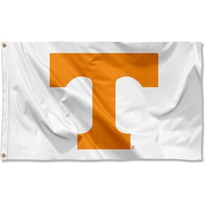 Tennessee Vols University Large White College Flag