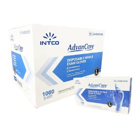 AdvanCare Disposable Nitrile Exam Gloves ANBM10014, Powder Free & Latex Free, Medical Grade (Blue, Small (10 Pack))
