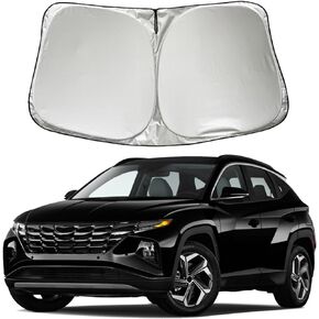 Car Windshield Sun Shade Sunshade Compatible with Hyundai Tucson 2022-2024 Santa Fe 2013-2023 2024 Santa Cruz 2022-2024 SE SEL N Line Limited Hybrid Accessories, Car Front Window Sun Shield