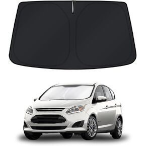 KUST Windshield Sun Shade for Ford C-Max 2013-2019 Window Shade Sun Visor Cover Foldable Blocks UV Rays Keep Your Car Cooler in Saudi Arabia
