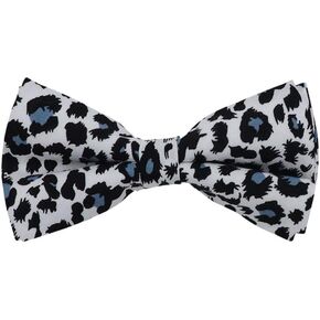 Dan Smith Cotton Bowties For Mens 25.6"-Neck-Size Clip-On Adjustable Floral Bowties Hankie Set