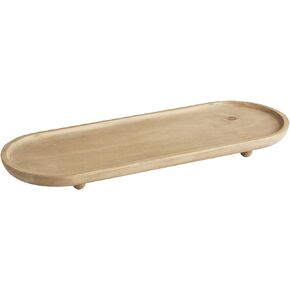 47th & Main Oblong Tray Candle Holder, Large, Natural Finish