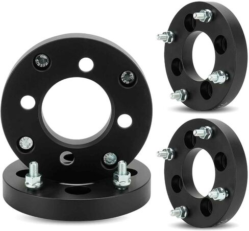 فواصل عجلات 4x110 إلى 4x137 مقاس 1 بوصة مكونة من 4 عروات تناسب محولات العجلات Honda Recon FourTrax Rancher Foreman YAMAHA Big Bear Grizzly SUZUKI King Quad 77.8 مم مع مسامير 10 مم × 1.25 - 4 قطع in Saudi Arabia