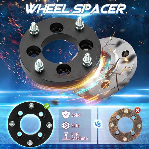 فواصل عجلات 4x110 إلى 4x137 مقاس 1 بوصة مكونة من 4 عروات تناسب محولات العجلات Honda Recon FourTrax Rancher Foreman YAMAHA Big Bear Grizzly SUZUKI King Quad 77.8 مم مع مسامير 10 مم × 1.25 - 4 قطع in Saudi Arabia