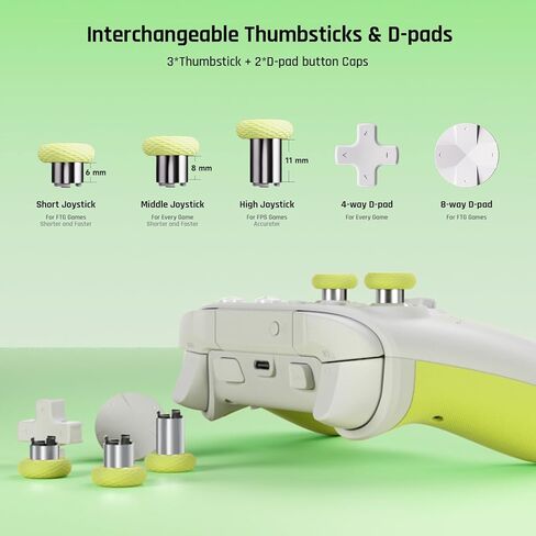 PC Controllers, BIGBIG WON Rainbow 2 SE Wireless Controllers Motion Control, Hall Effect Trigger, 12-bit ADC, 3 Sets of Joysticks, 4-way&8-way D-pad, PC App, Controller for Switch/PC/Android/iOS in Kuwait