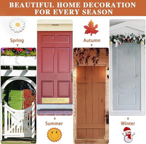 Hello Front Door Decorative Wooden Round Hello Wreath Sign With Delicate Bow for Farmhouse, Porch Door Window Wall Wooden Hanging Sign Rustic Outdoor Interior Decoration, 12 X 12 Inches in Kuwait