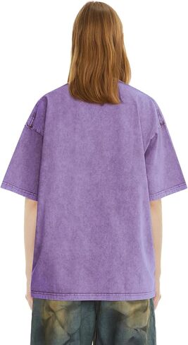Arnodefrance الرجال خمر إلكتروني الرسم التي شيرت المعتاد القطن تي شيرت Crewneck تي شيرت in Saudi Arabia