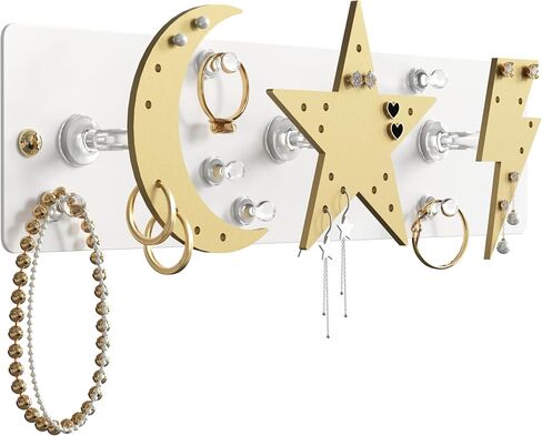 Magnetic Wall Mounted Jewelry Organizer | Hanging Jewelry Organizers | Preppy Jewelry Holder Organizer | Trendy Jewelry Organizer For Girls (Small Magnetic Jewelry Organizer) in Saudi Arabia