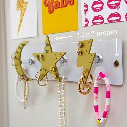 Magnetic Wall Mounted Jewelry Organizer | Hanging Jewelry Organizers | Preppy Jewelry Holder Organizer | Trendy Jewelry Organizer For Girls (Small Magnetic Jewelry Organizer) in Saudi Arabia