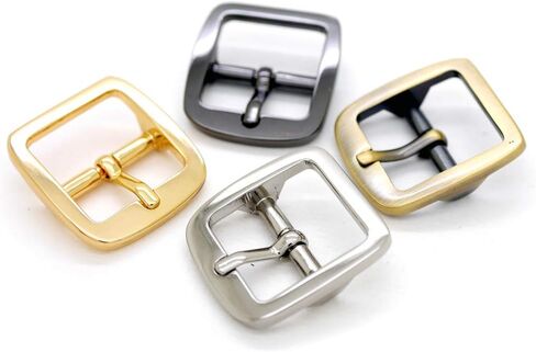 CRAFTMEMORE 3/4 Inch Single Prong Belt Buckle Square Center Bar Buckles Craft Accessories SC04 - Pick Color in Saudi Arabia