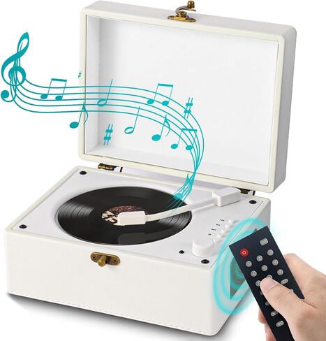 مشغل أقراص مضغوطة محمول للمنزل، مشغل أقراص مضغوطة على شكل حقيبة كلاسيكية مع بلوتوث 5.0، ومكبرات صوت HI-FI قابلة لإعادة الشحن ومشغل أقراص مضغوطة لسطح المكتب للهدايا in Kuwait