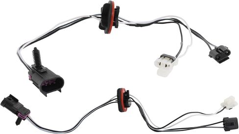 CARMOCAR المصباح الأمامي الأسلاك تسخير 2 قطعة 68193062AB 68193062AA متوافق مع 2009-2017 دودج رام 1500/2500/3500/4500/5500 للهالوجين الرباعي فقط in Kuwait