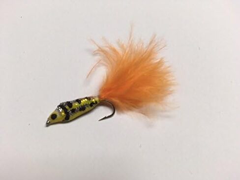 Fly Fishing Flies EPOXY Minnows 16 Flies for Trout Supplied with Free Clip Shut Fly Box #340 in Kuwait