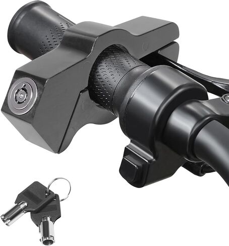 RACOONA Motorcycle Lock,Motorcycle Accessories Car Accessories Motorcycle Locks Anti Theft,Heavy Duty Motorcycle Brake Lock,Adjustable Bike Handlebar Lock to Protect Motorcycle (Black) in Saudi Arabia