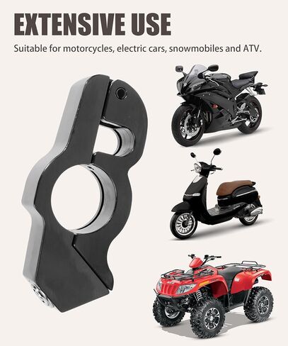 RACOONA Motorcycle Lock,Motorcycle Accessories Car Accessories Motorcycle Locks Anti Theft,Heavy Duty Motorcycle Brake Lock,Adjustable Bike Handlebar Lock to Protect Motorcycle (Black) in Saudi Arabia