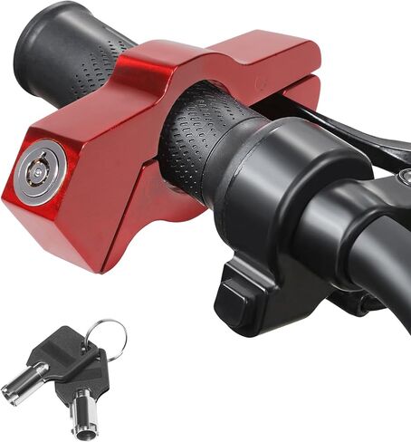 RACOONA Motorcycle Lock,Motorcycle Accessories Car Accessories Motorcycle Locks Anti Theft,Heavy Duty Motorcycle Brake Lock,Adjustable Bike Handlebar Lock to Protect Motorcycle (Black) in Saudi Arabia