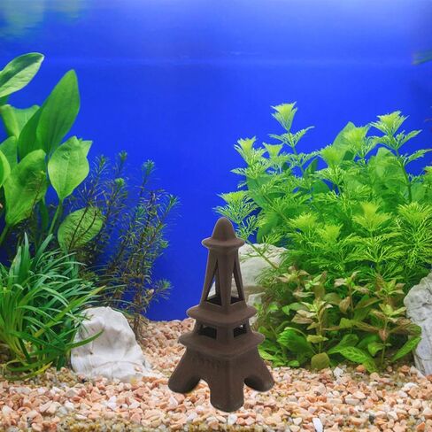 Saim Aquarium Mini السيراميك زينة برج الزينة اكسسوارات خزان الأسماك مخبأ منزل حوض السمك ديكور لسمكة البيتا الروبيان Cichlid للعب والاختباء والراحة in Saudi Arabia