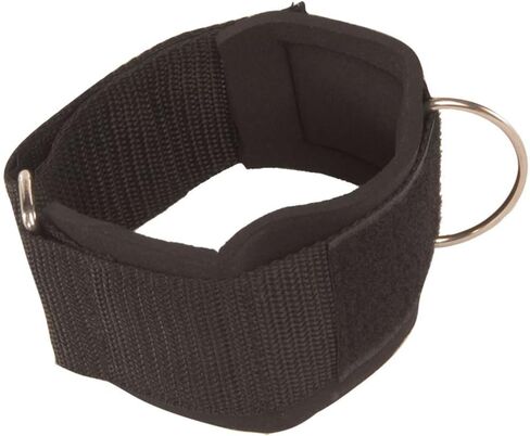 حزام كاحل ومعصم مبطن من النايلون من Power Systems، مرفق تدريب القوة لآلات الكابلات أو عصابات المقاومة، أسود (50760) in Kuwait