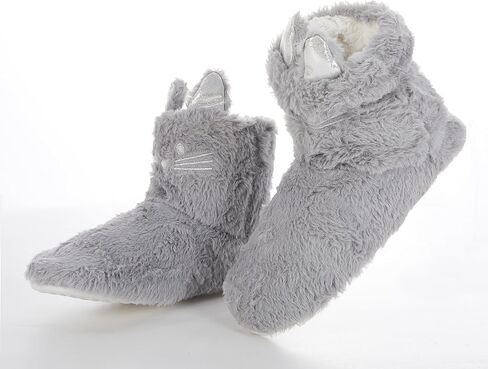 زوجان من النعال النسائية الدافئة الناعمة اللطيفة على شكل حيوانات مريحة وغير قابلة للانزلاق كهدية منزلية للشتاء in Kuwait