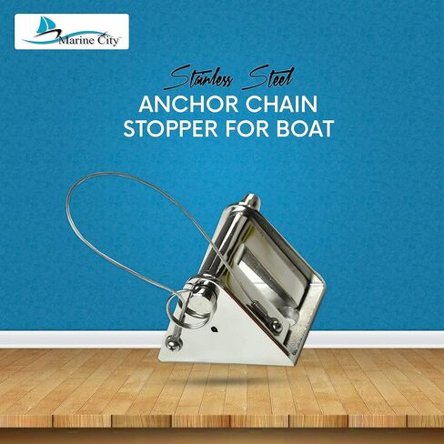 MARINE CITY Heavy Duty 316 Grade Stainless Steel Strong Durable Anchor Chain Stopper Reliable Great Grip 2-3/8 Inches for Boats – Marines – Yachts – Hardware Accessories (Pack of 1) in Saudi Arabia