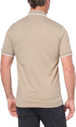 BOSS Men's Square Patch Logo Slim Fit Cotton Polo Shirt in Saudi Arabia