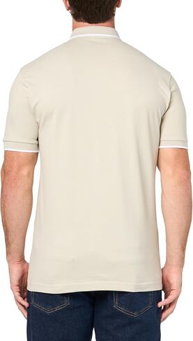BOSS Men's Square Patch Logo Slim Fit Cotton Polo Shirt in Saudi Arabia