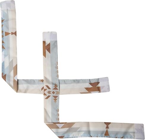 Carstens Stack Rock Southwestern Curtain Panel Set 54x84, White (JQ415) in Saudi Arabia