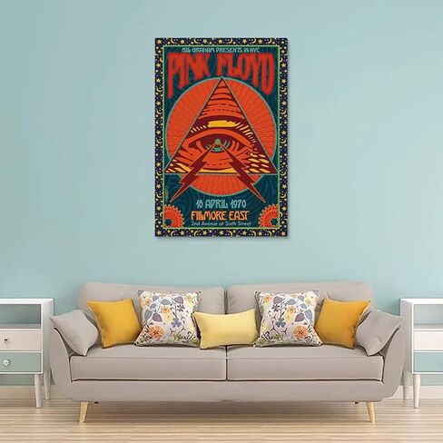MAIDOU Vintage Progressive Rock Poster 70s 80s 90s Retro Bedroom Decor Wall Art Concert Poster Old Music Album Cover Print 12x18inch(30x45cm) Unframe-style-9 in Saudi Arabia