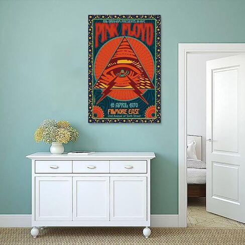 MAIDOU Vintage Progressive Rock Poster 70s 80s 90s Retro Bedroom Decor Wall Art Concert Poster Old Music Album Cover Print 12x18inch(30x45cm) Unframe-style-9 in Saudi Arabia