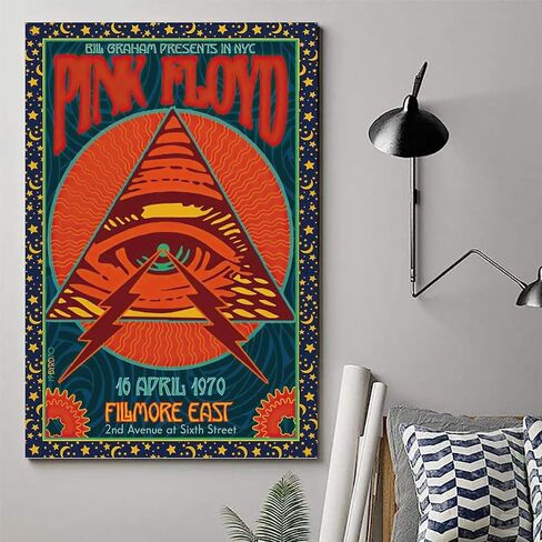MAIDOU Vintage Progressive Rock Poster 70s 80s 90s Retro Bedroom Decor Wall Art Concert Poster Old Music Album Cover Print 12x18inch(30x45cm) Unframe-style-9 in Saudi Arabia