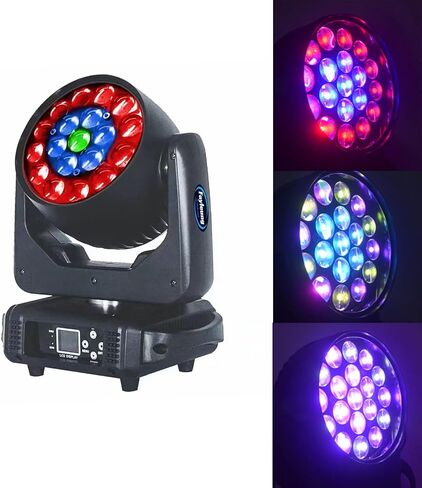 Moving Head Stage Light, Fayleung Zoom Wash Moving Head LED 1915 for Church Wedding Disco Party Nightclub Live Show (2 pcs) in Saudi Arabia