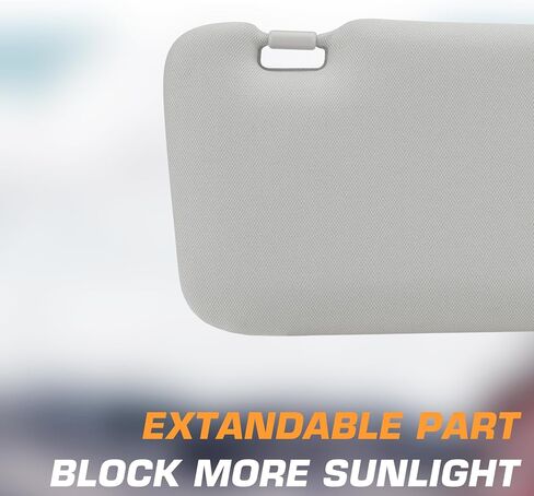 Left Driver Right Passenger Side Car Sunvisor with Lights Fit for 2010 2011 2012 2013 2014 2015 Mazda CX-9 Gray Sun Visor Replace # TDY1-69-320 in Saudi Arabia