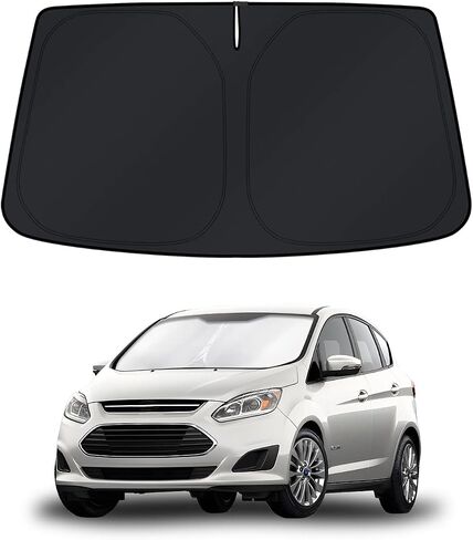 KUST الزجاج الأمامي الشمس الظل لفورد C-Max 2013-2019 نافذة الظل الشمس قناع غطاء كتل قابلة للطي الأشعة فوق البنفسجية إبقاء سيارتك برودة in Saudi Arabia