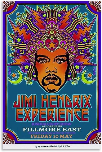 MAIDOU Vintage Progressive Rock Poster 70s 80s 90s Retro Bedroom Decor Wall Art Concert Poster Old Music Album Cover Print 12x18inch(30x45cm) Unframe-style-9 in Saudi Arabia