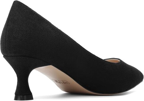 Womens Pointed Toe Bridal Slip On Suede Dress Kitten Low Heel Pumps Shoes 2 Inch in Saudi Arabia