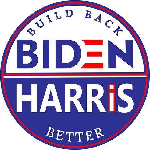 ملصق انتصار بايدن هاريس - جو وكامالا يعيدان بناء ملصق فريق الرئيس بشكل أفضل (3 × 3 بوصة) | لسيارة الوفير نافذة الكمبيوتر المحمول هيدرو قارورة التصويت الديمقراطي-ic 2020 الانتخابات أفضل من المغناطيس in Kuwait