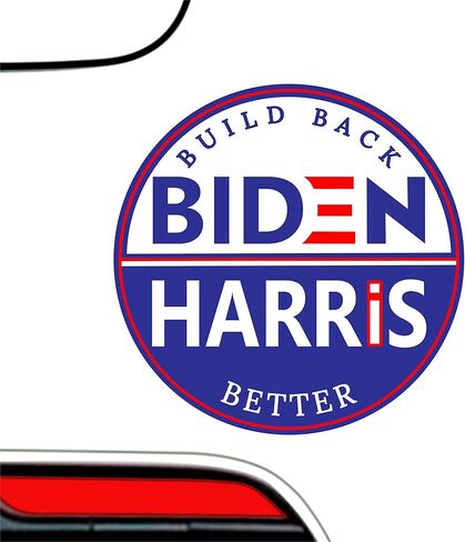 ملصق انتصار بايدن هاريس - جو وكامالا يعيدان بناء ملصق فريق الرئيس بشكل أفضل (3 × 3 بوصة) | لسيارة الوفير نافذة الكمبيوتر المحمول هيدرو قارورة التصويت الديمقراطي-ic 2020 الانتخابات أفضل من المغناطيس in Kuwait