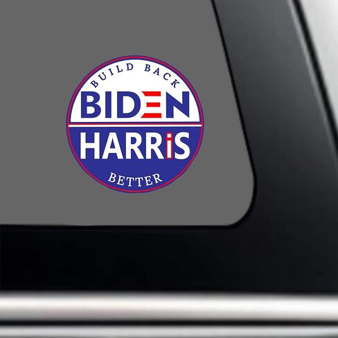 ملصق انتصار بايدن هاريس - جو وكامالا يعيدان بناء ملصق فريق الرئيس بشكل أفضل (3 × 3 بوصة) | لسيارة الوفير نافذة الكمبيوتر المحمول هيدرو قارورة التصويت الديمقراطي-ic 2020 الانتخابات أفضل من المغناطيس in Kuwait
