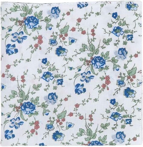 Dan Smith Cotton Bowties For Mens 25.6"-Neck-Size Clip-On Adjustable Floral Bowties Hankie Set in Saudi Arabia
