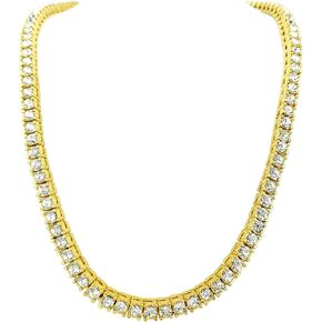4mm Tennis Chain Rhinestone Choker Necklace, 18 Inch